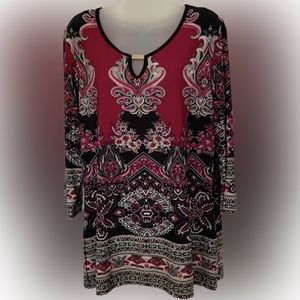 Roz & Ali Blouse - polyester/spandex